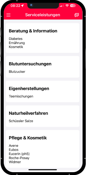 Hellas Screenshot Smartphone Seviceleistungen